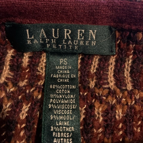 Lauren Ralph Lauren Small Petite southwestern country style sweater - Picture 4 of 7